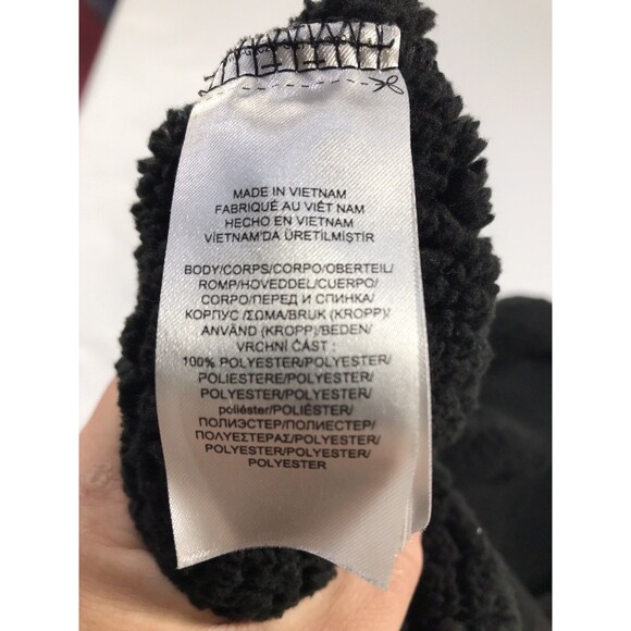 Ralph Lauren Velour Waterfall Vest Size Small Black Open Front - Picture 6 of 7